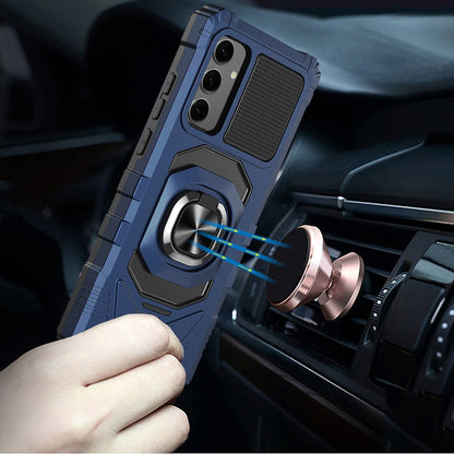 For Samsung Galaxy S25+ /S25 Plus /S24+ Plus Hybrid Dual Layer with 360° Rotate Magnetic Ring Stand Holder Kickstand TPU Rugged PC Shockproof Case Cover