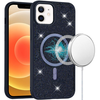 For Apple iPhone 17E /16E Sparkly Diamond Bling Case Rhinestone Skin Hybrid with Magnetic Circle, MagSafe Compatible Case Cover