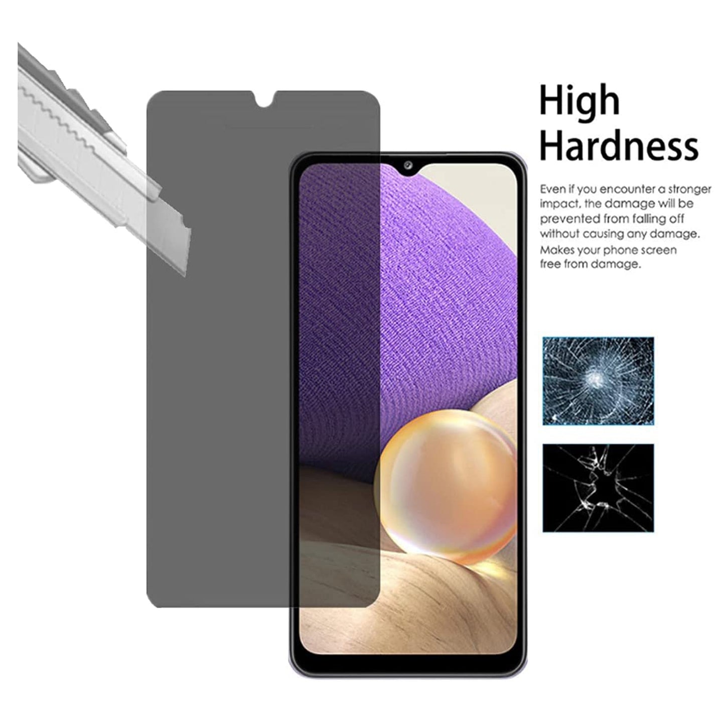 For Apple iPhone 17E /16E Privacy Screen Protector, Anti Spy Anti Peeping Tempered Glass Full Protective Film, 9H, Anti Scratch, Easy Install Protector Black