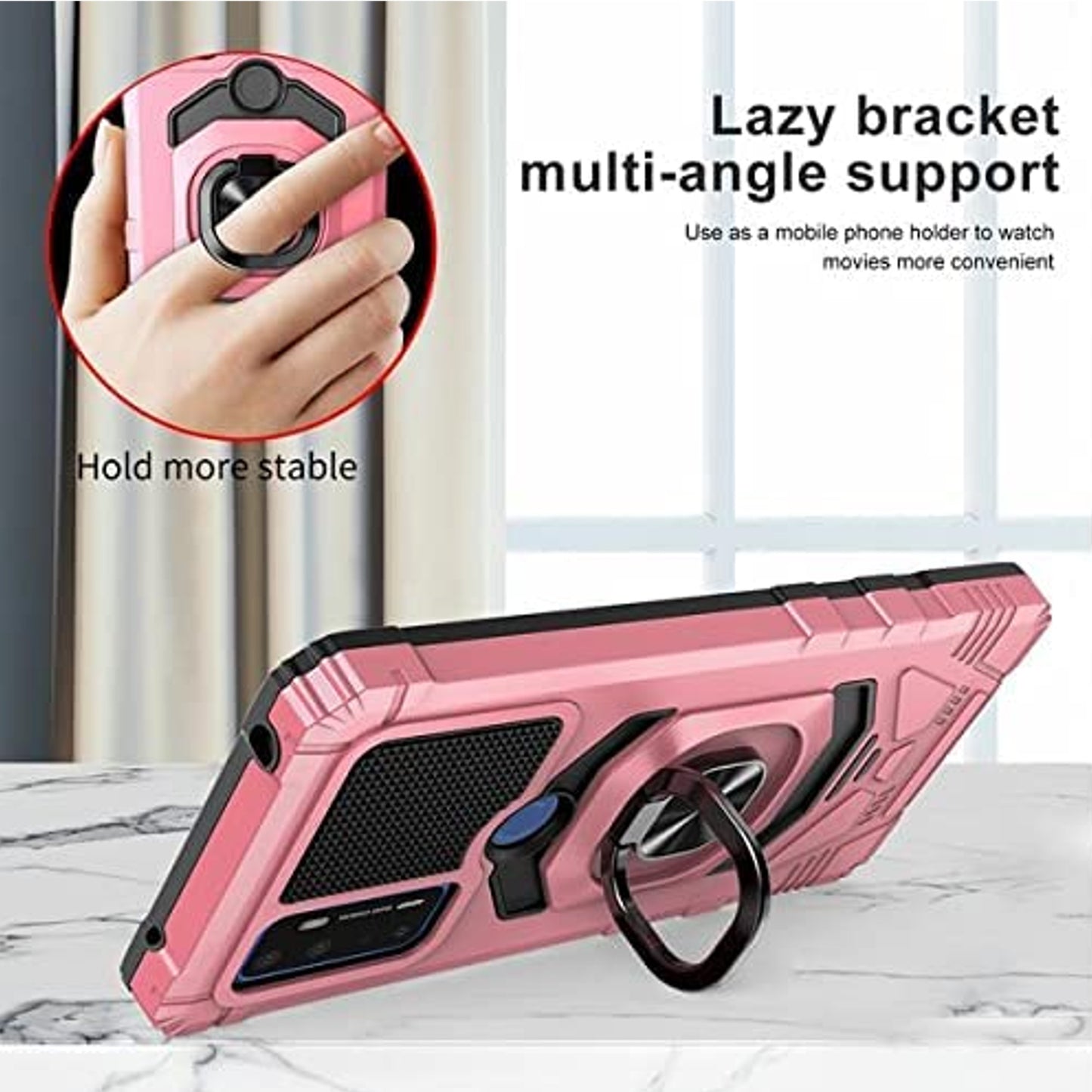 For Motorola Moto G Power 5G 2026 Hybrid Magnetic Car Mount Ring Kickstand Stand Holder Full-Body Armor Protective [Military Grade] Case Cover Purple