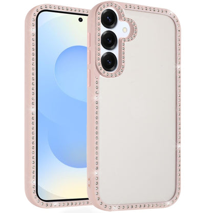 For Samsung Galaxy S25 /S24 Diamond Full Rhinestone Clear Hybrid Protective, Sparkly Bling Transparent Shockproof Bumper All Around Case Cover