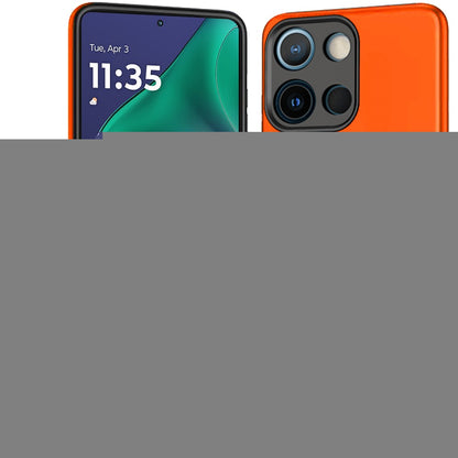 For Motorola Moto G Stylus 5G 2026 /2025 Hybrid 360 Degree Rotatable Metal Invisible Ring Stand Holder Slim Fit Magnetic Car Mount Shockproof Case Cover Cosmic Orange