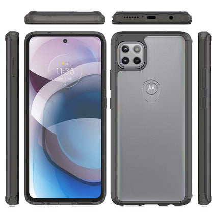 For Google Pixel 10 /Pixel 10 Pro Hybrid Slim Crystal Clear, Shock-Absorption Durable Bumper TPU + Hard PC Back, Transparent Design Case Cover Black