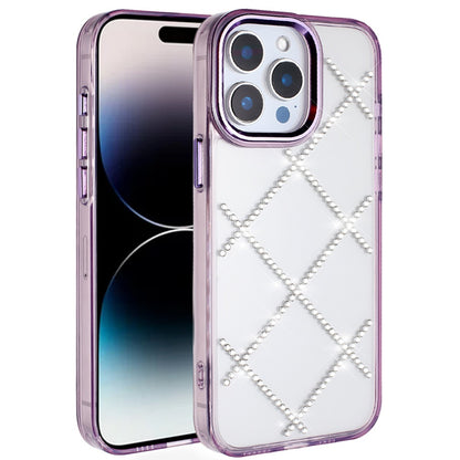 For Apple iPhone 17E /16E Gem Glitter Diamond Bling Clear Hybrid TPU Cover, Colorful Shockproof Protective Back, Slim Fit for Women Girls Case Cover