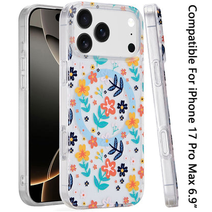 For Apple iPhone 17 Pro Max Stylish Pattern Fashion IMD Printed Design TPU Slim Shockproof Protective with Magnetic Back Case Cover