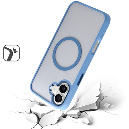 For Apple iPhone 16 (6.1") Magnetic Protective Hybrid Case with MagSafe Compatible Bumper Shockproof Case Cover