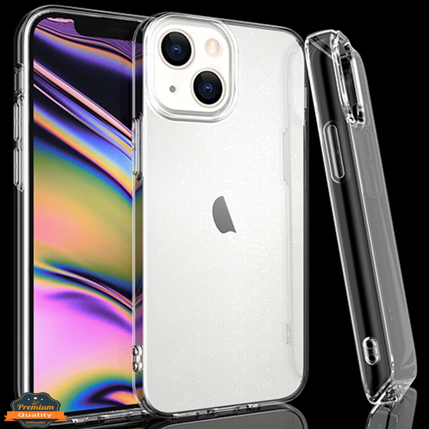 For Apple iPhone 16 Pro Max (6.9") Slim Transparent Silicone Soft Flexible TPU Gel Rubber Candy Gummy Protective Hybrid Case Cover Clear