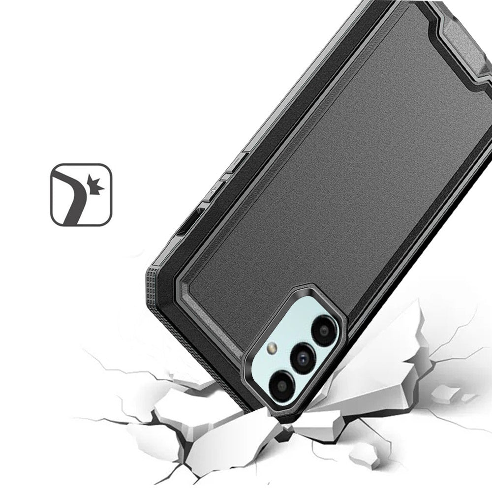 For Samsung Galaxy A13 5G Tough Modern Fused Hybrid Armor Hard PC TPU Rubber Shockproof Drop Protection Impact Case Cover