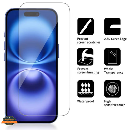 For Apple iPhone 13 Pro HD Clear Tempered Glass Screen Protector Scratch-Resistant Film Protector Clear