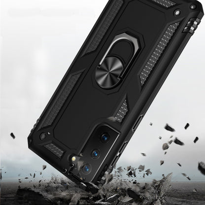 For Samsung Galaxy S21+ / S21 Plus Hybrid Shockproof Durable 360 Degree Rotatable Ring Stand Holder Kickstand Fit Magnetic Car Mount Case Cover