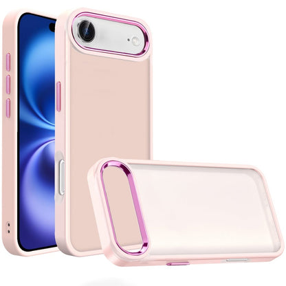 For Apple iPhone 17 Air (6.6") Slim Fit Thin Hybrid,Frosted Matte Polished Acrylic Hard PC with TPU Rubber Frame Case Cover