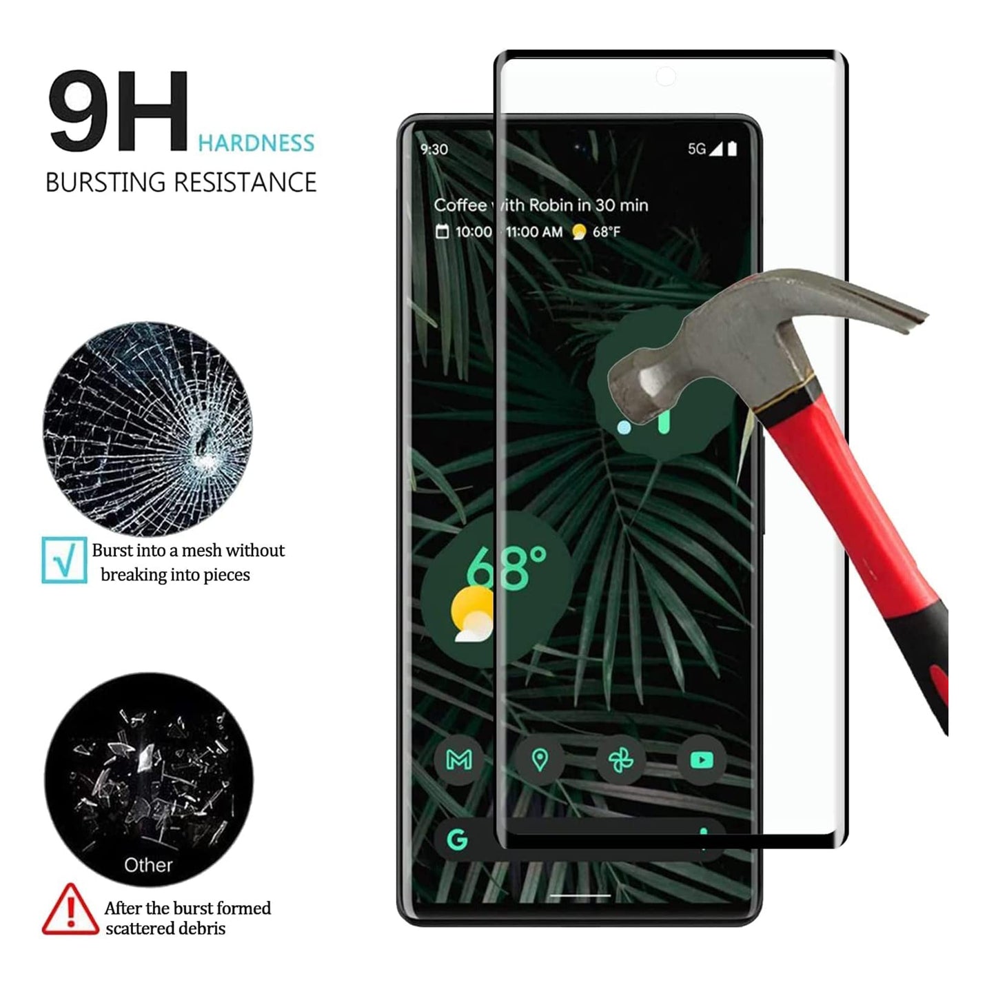 For Samsung Galaxy S20 Ultra Premium Tempered Glass Screen Protector Designed to allow full functionality Fingerprint Unlock 3D Curved Edge Glass Full coverage Protector Clear Black