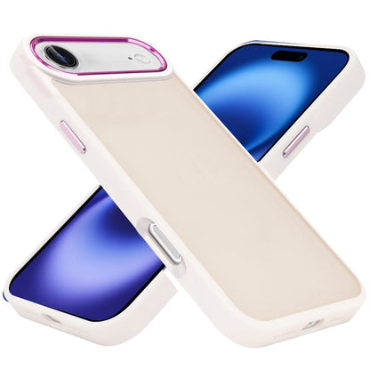 For Apple iPhone 17 Air (6.6") Slim Fit Thin Hybrid,Frosted Matte Polished Acrylic Hard PC with TPU Rubber Frame Case Cover
