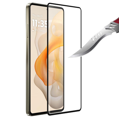 For Motorola Moto G Stylus 5G 2025 Tempered Glass Screen Protector [Full Coverage] Curved Black Edged 9H Hardness Glass Screen Protector Protector Clear Black