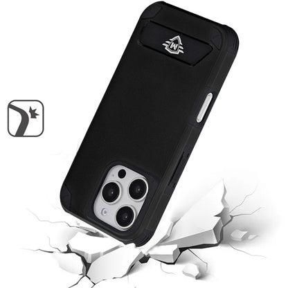 For Apple iPhone 16 Pro (6.3") Premium Heavy Duty Dual-Layer Rugged, Shockproof Kickstand Tough Magnetic Compatible with MagSafe Case Cover