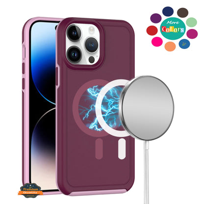 For Samsung Galaxy S25 Ultra Magnetic Circle, MagSafe Compatible, Guard Fused Heavy-Duty Hybrid Shockproof Slim Case Cover