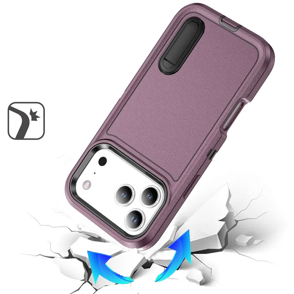 For Apple iPhone 17 Pro Max Classic Hybrid True Transparent Magnetic Circle - Shockproof Hybrid Clear Bumper, Compatible with MagSafe Case Cover Clear