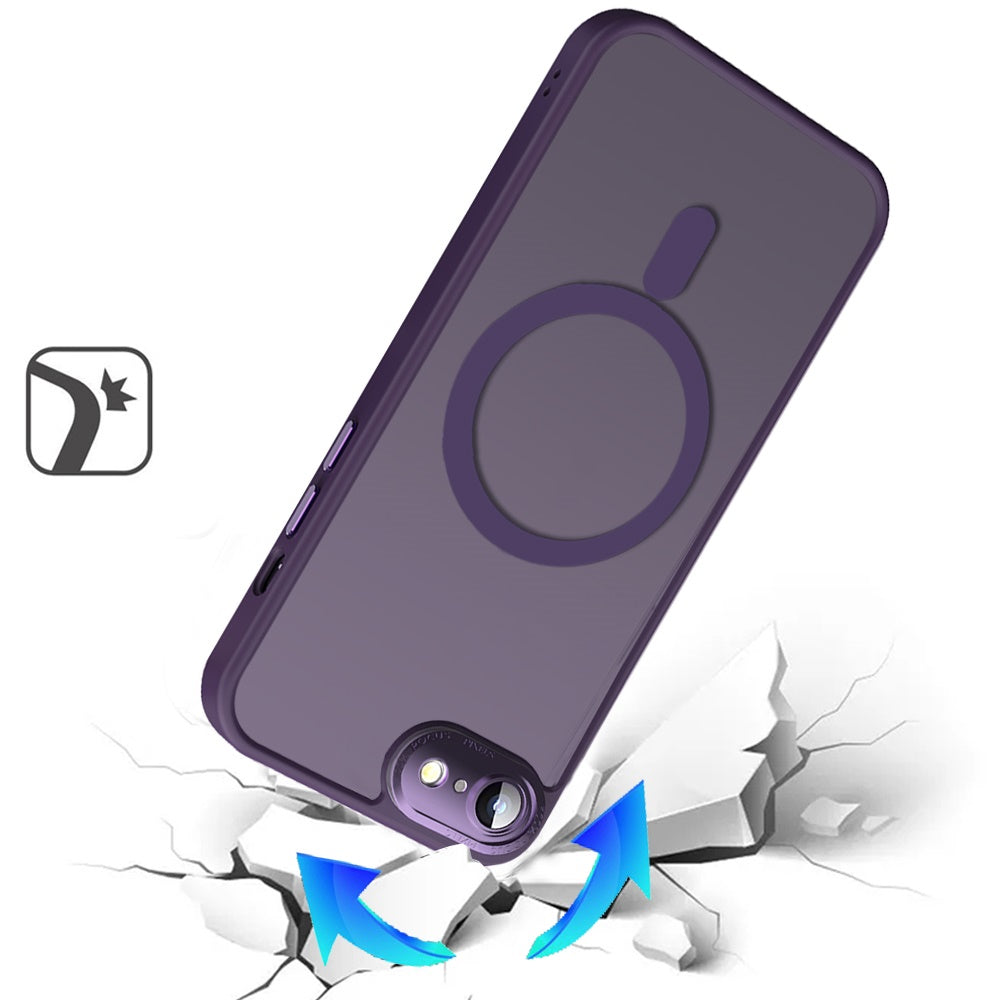 Complete Protection HQ Matte Translucent Hybrid Shockproof w/ Camera Protector Compatible with MagSafe