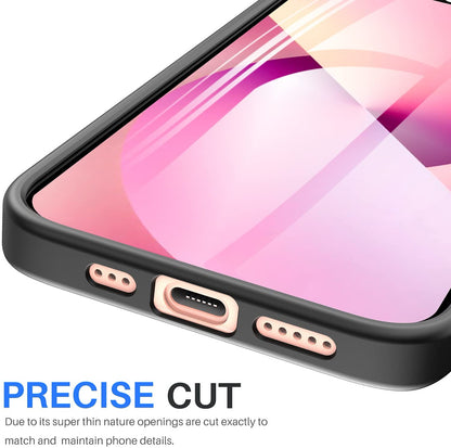 For Motorola Moto G Power 5G 2026 Crystal HD Clear Back Hybrid Case TPU Bumper Frame Slim Shockproof Hard Defender Case Cover Black