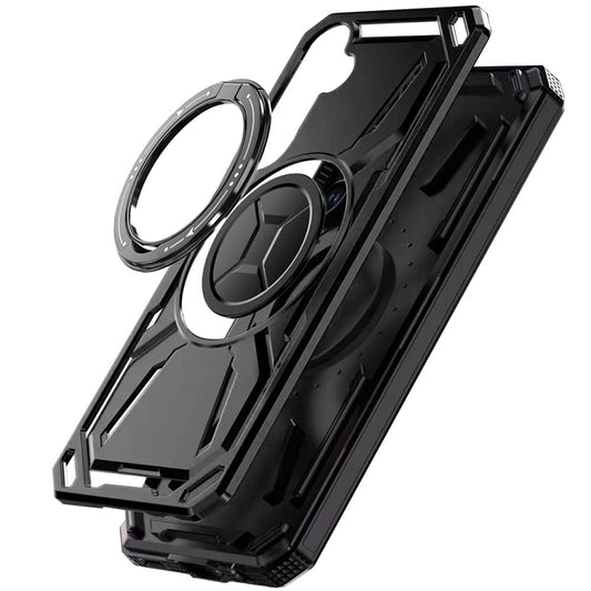 For Samsung Galaxy S26 Hybrid Magnetic Ring and 360° Rotational Kickstand with MagSafe Compatible, Military Grade Drop Protection Case Cover