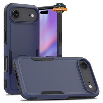 For Apple iPhone 17 Rugged Heavy-Duty Dual Layer Military-Grade, Rubber TPU Defender, Hybrid Shockproof Case Cover