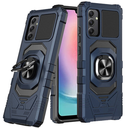 For Samsung Galaxy A36 Hybrid Dual Layer with 360° Rotate Magnetic Ring Stand Holder Kickstand TPU Rugged PC Shockproof Case Cover