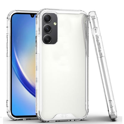 For Apple iPhone 16 Pro Max (6.9") Premium Hybrid Clear Shockproof Transparent Hard PC + Rubber TPU Bumper Frame Shell Slim Case Cover Clear