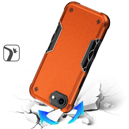 Phone Case for Apple iPhone 17E /16E Shockproof Rugged Hybrid TPU Anti-Slip Grip Armor Military Grade Drop Resistant Shock-Absorbing Impact Cover Cosmic Orange