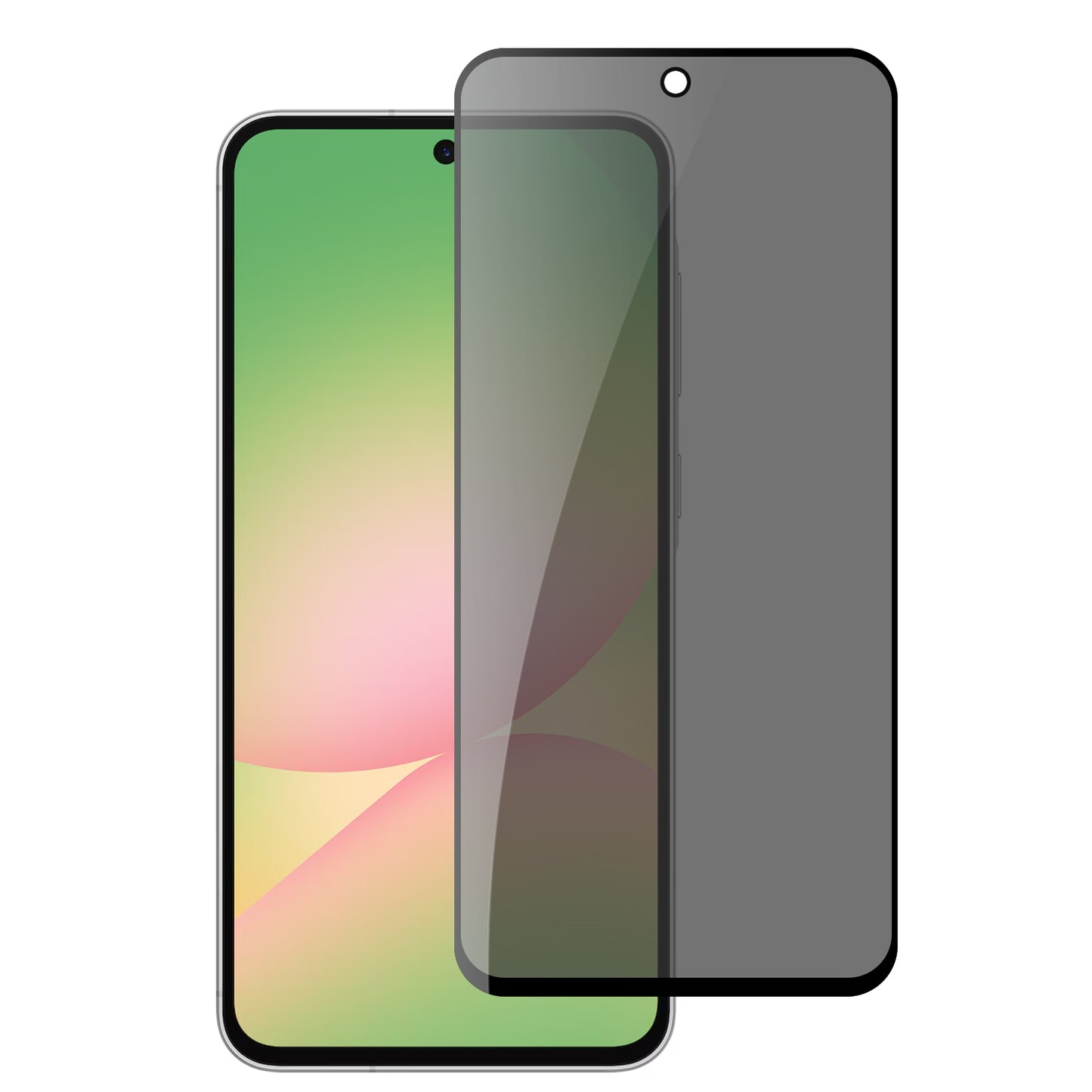 For Samsung Galaxy A57 Privacy Screen Protector, Anti Spy Anti Peeping Tempered Glass Full Protective Film, 9H, Anti Scratch, Easy Install Protector Black