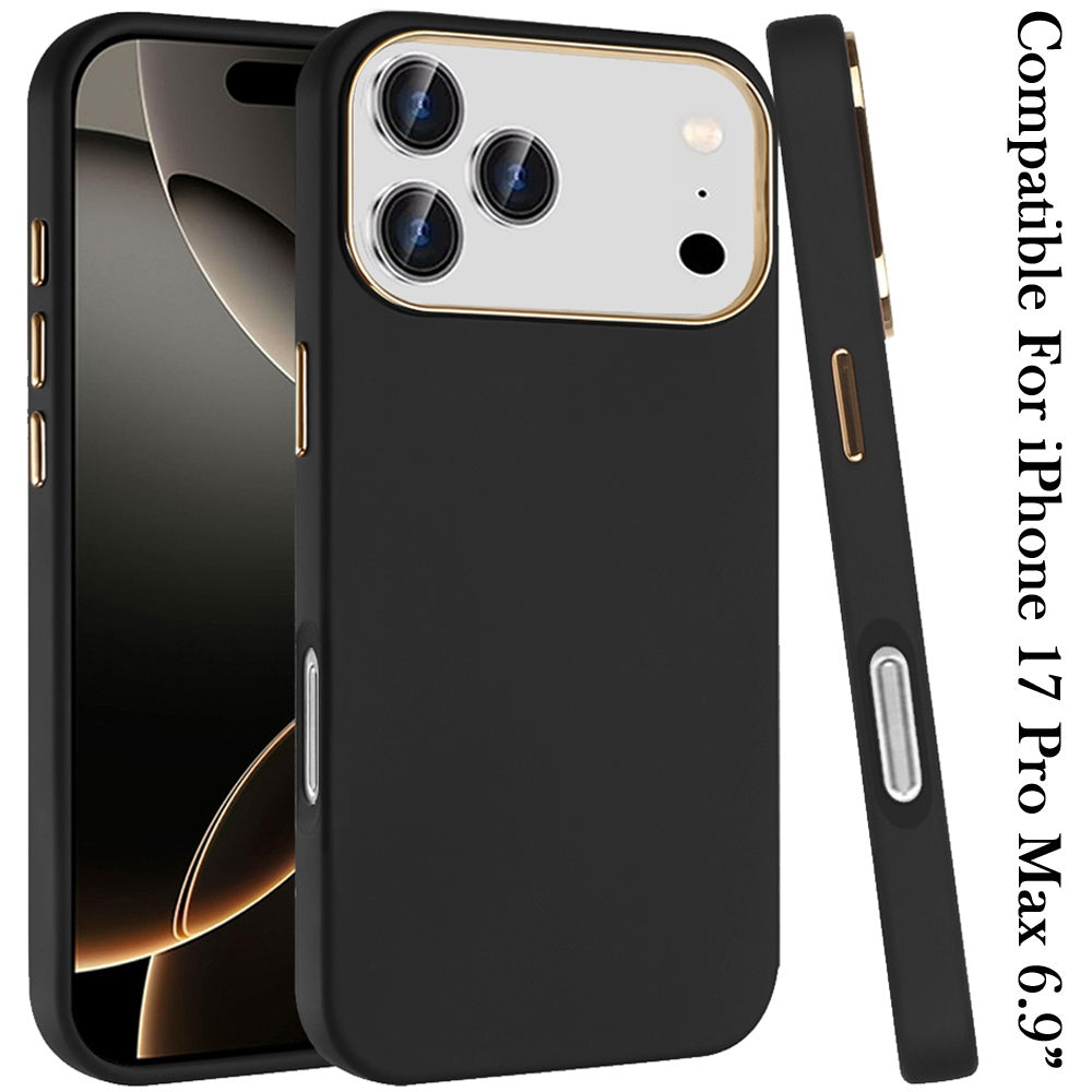 For Apple iPhone 17 Pro Max Hybrid Armor Shockproof, Durable Bumper Rubber Gummy Gel Slick Hard PC Silicone TPU Case Cover