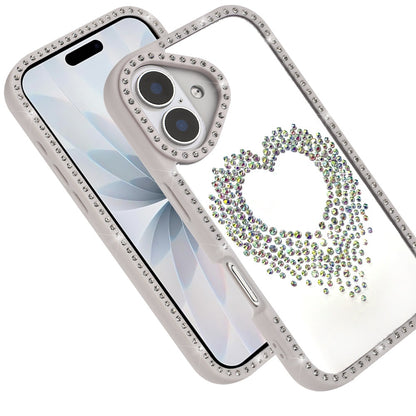 For Samsung Galaxy S26 Angel Hearts Glitter Shimmer Diamond Edge Hybrid Drop Protection Shockproof Design Case Cover