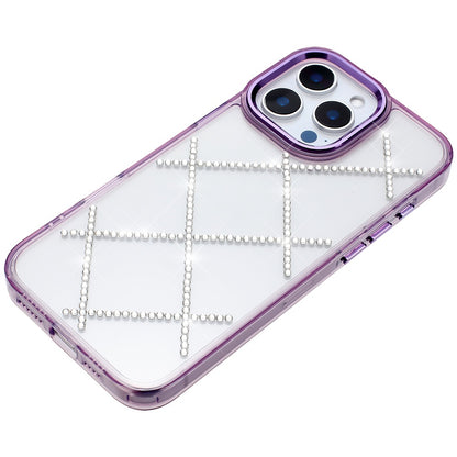 For Samsung Galaxy S26+ / S26 Plus Gem Glitter Diamond Bling Clear Hybrid TPU Cover, Colorful Shockproof Protective Back, Slim Fit for Women Girls Case Cover Dark Purple