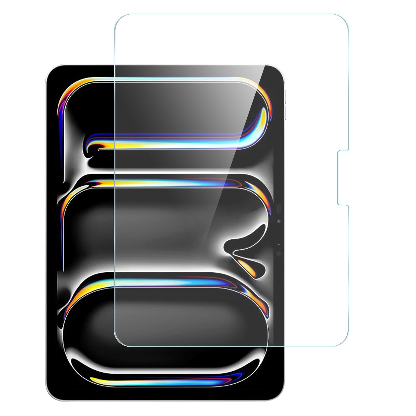 For Apple New iPad 9.7 inch Tempered Glass Screen Protector 9H Hardness, Touchpad Compatible, Case Friendly, Bubble Free, AB Glue, Ultra HD Protector Clear