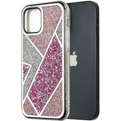 For Samsung Galaxy S25+ /S25 Plus /S24+ Plus Cute Fancy Fashion Glitter Bling Case - Diamond Rhinestone Sparkly Hybrid Rugged TPU Bumper Case Cover
