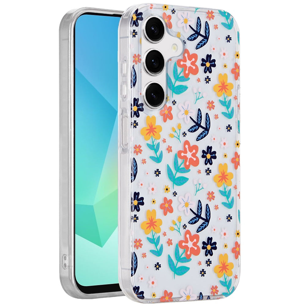 For Samsung Galaxy A16 5G Fashion Layer Design Slim IMD TPU Protective, Shockproof Hybrid Stylish Durable Hard PC Case Cover