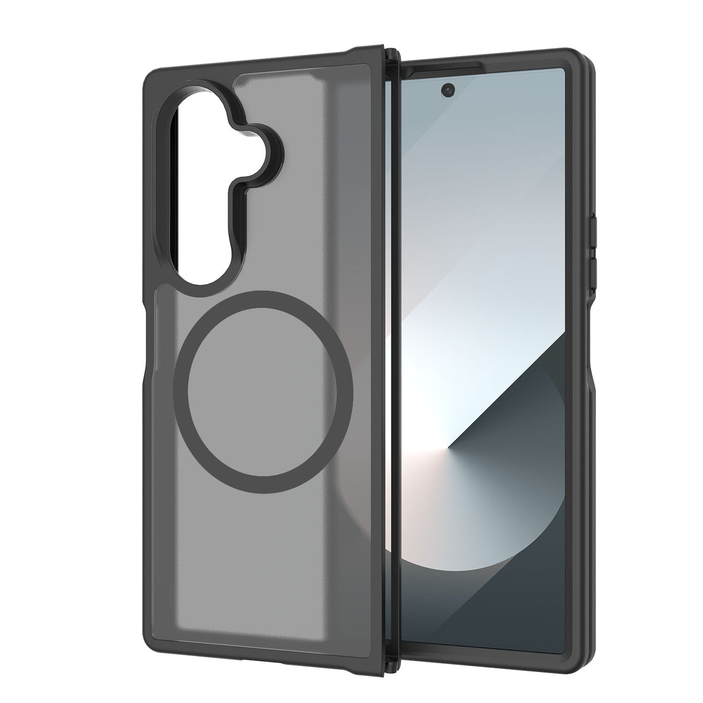 For Samsung Galaxy Z Fold 7 Magnetic Case Hybrid Soft TPU Rubber Bumper Hard Translucent Matte Back Slim Shockproof Case Cover