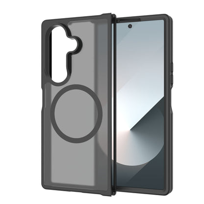 For Samsung Galaxy Z Fold 7 Magnetic Case Hybrid Soft TPU Rubber Bumper Hard Translucent Matte Back Slim Shockproof Case Cover