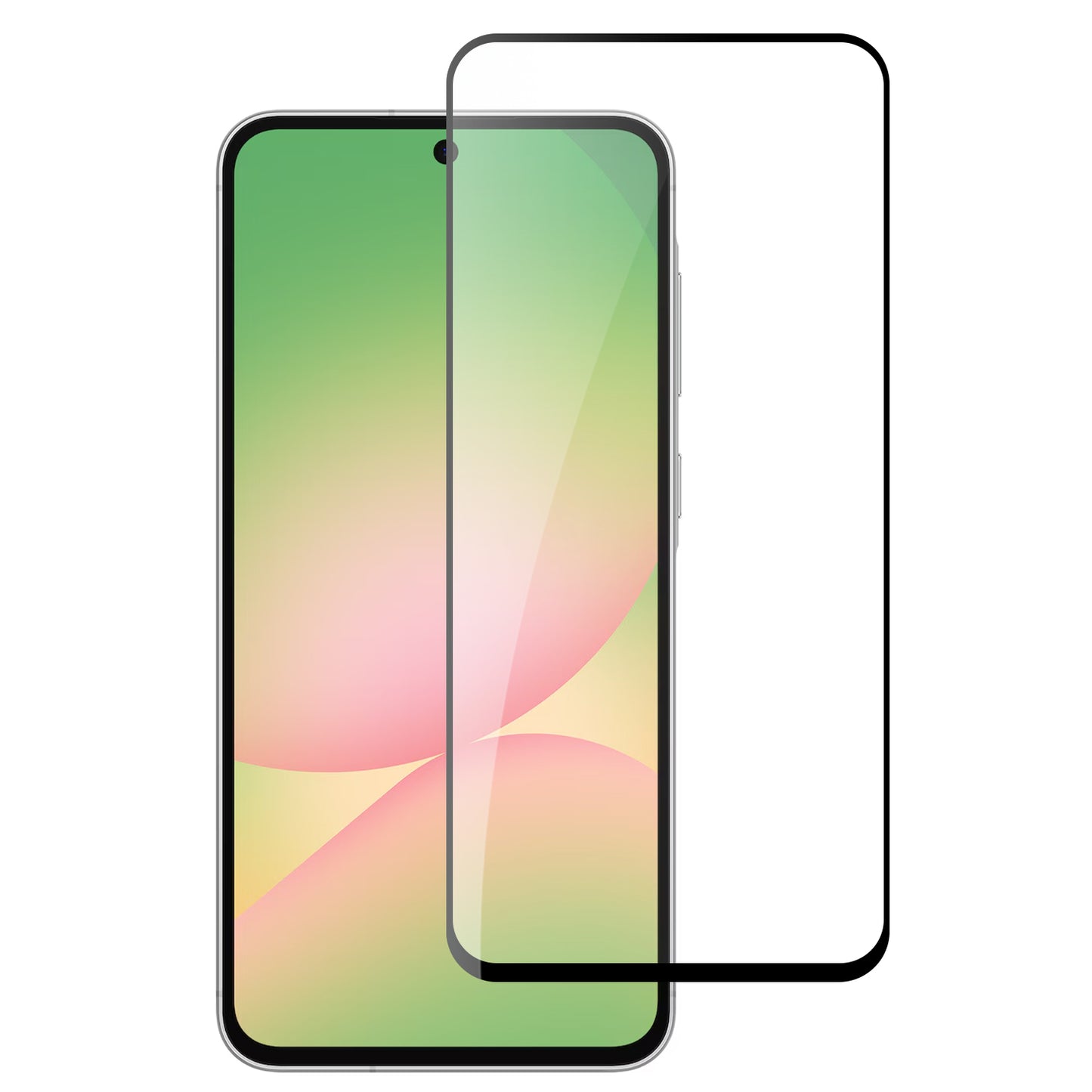 For Samsung Galaxy A37 Tempered Glass Screen Protector [Full Coverage] Curved Black Edged 9H Hardness Glass Screen Protector Protector Clear Black