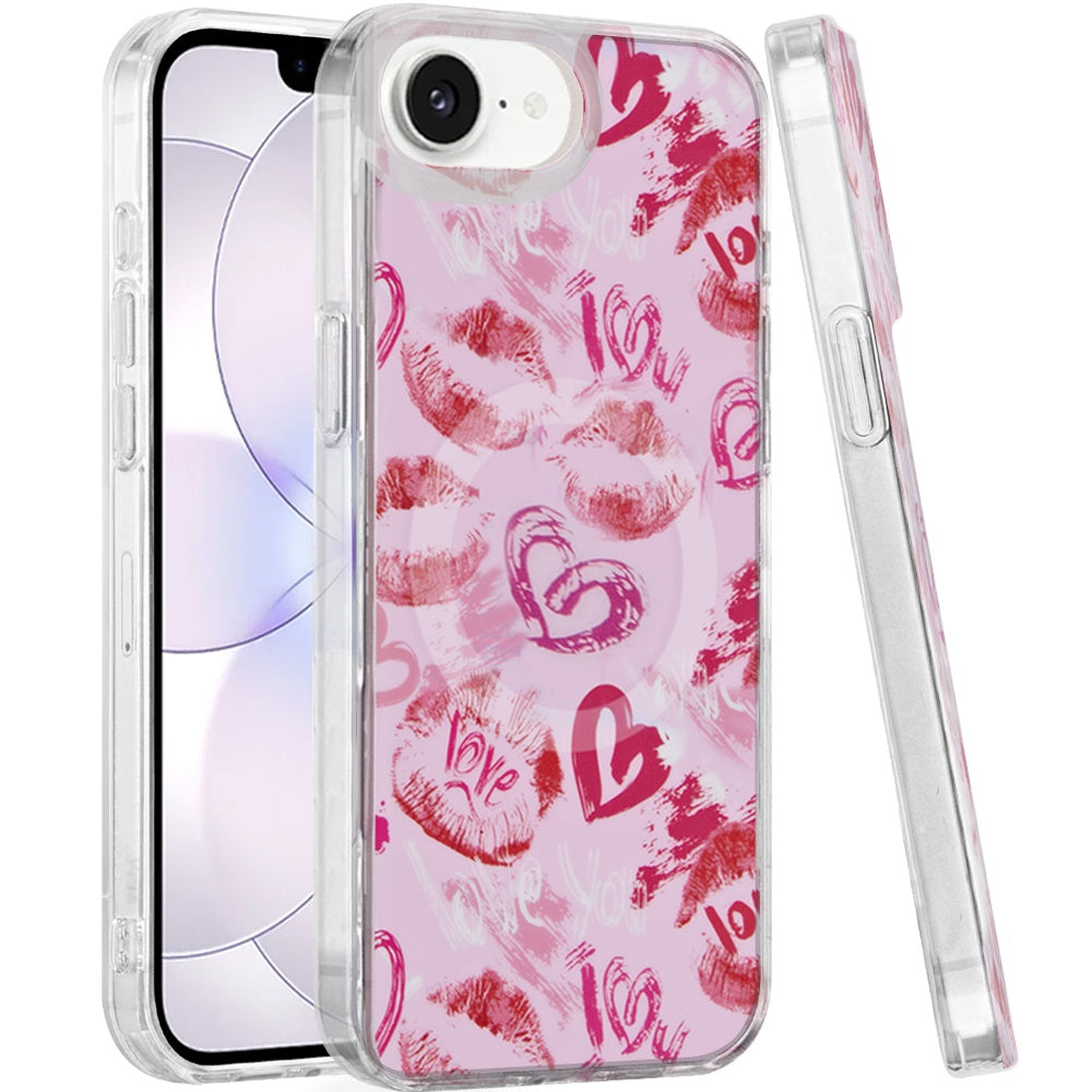 Phone Case for Apple iPhone 17E /16E Stylish Design Shockproof Magnetic TPU IMD Print Rugged Grip Drop Protection Slim Fit Fashion Cover