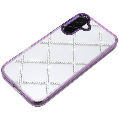 For Samsung Galaxy A57 Gem Glitter Diamond Bling Clear Hybrid TPU Cover, Colorful Shockproof Protective Back, Slim Fit for Women Girls Case Cover