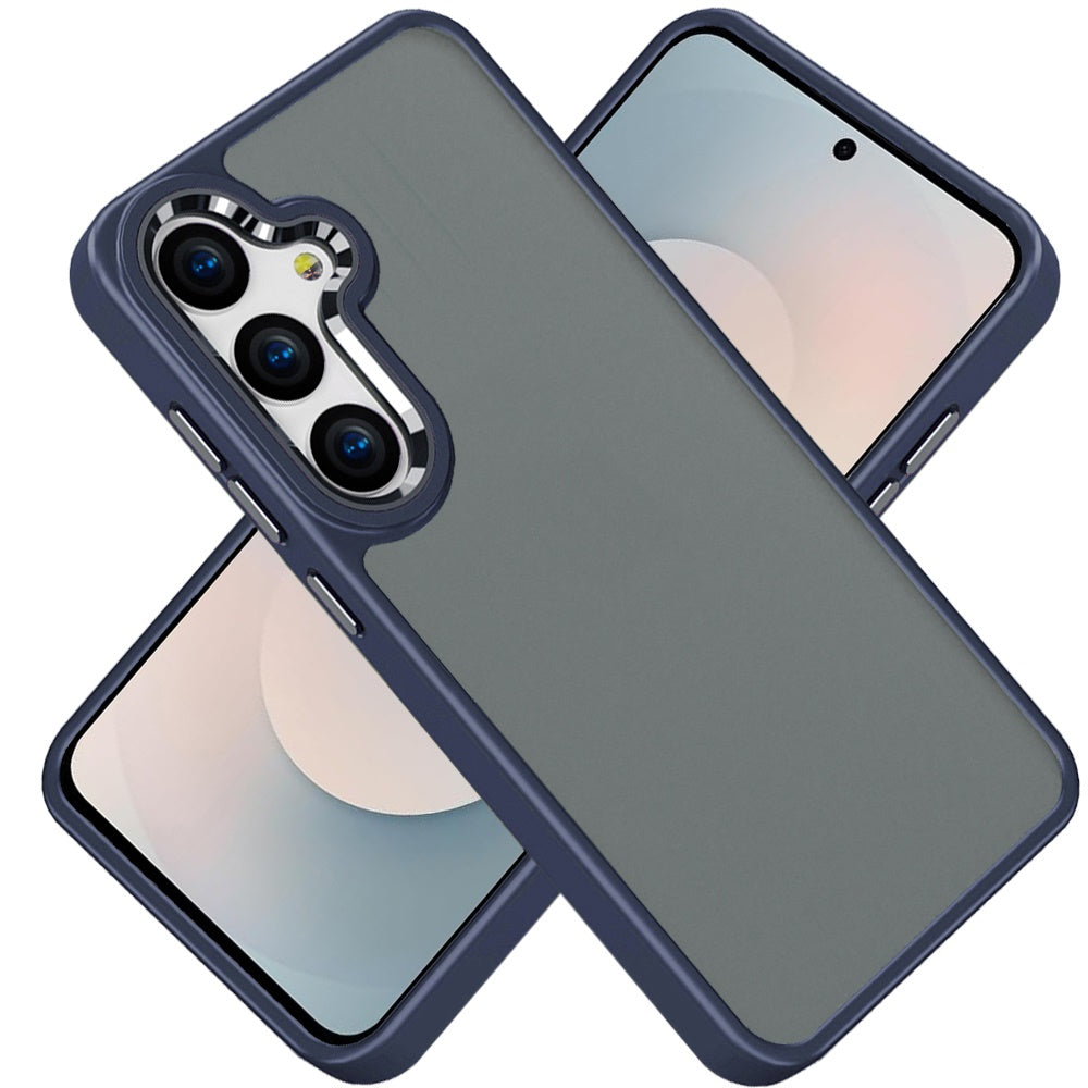 For Samsung Galaxy S26+ / S26 Plus Slim Fit Thin Hybrid,Frosted Matte Polished Acrylic Hard PC with TPU Rubber Frame Case Cover