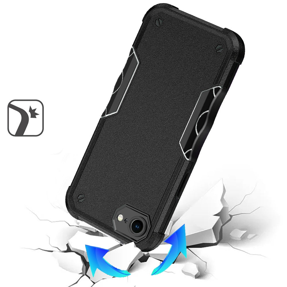 For Apple iPhone 17E /16E Slim Tough Shockproof Hybrid Heavy Duty 2in1 Dual Layer TPU Bumper Rugged Rubber Defend Armor Case Cover