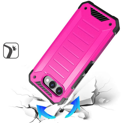For T-Mobile Revvl 8 Tough Lined Design Hybrid Shockproof Protective Rugged TPU Hard PC with Durable Grip Case Cover