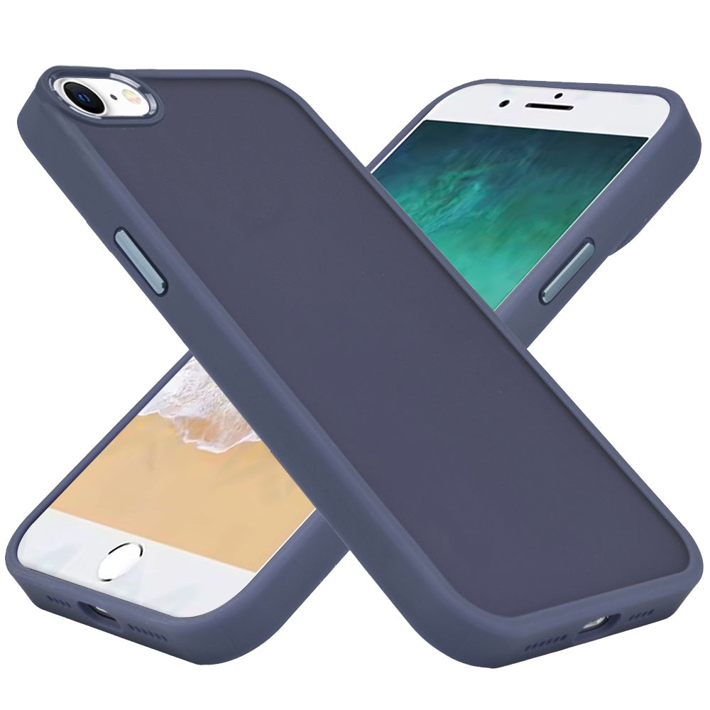 Slim Fit Thin Hybrid,Frosted Matte Polished Acrylic Hard PC with TPU Rubber Frame