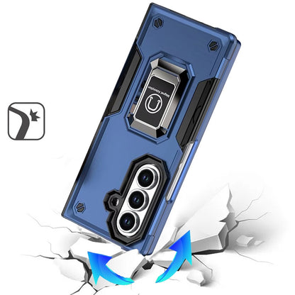 For Samsung Galaxy Z Fold 7 Hybrid Stand Magnetic Ring Holder Kickstand Heavy Duty Rugged Drop Silicone & Hard PC Shockproof Case Cover