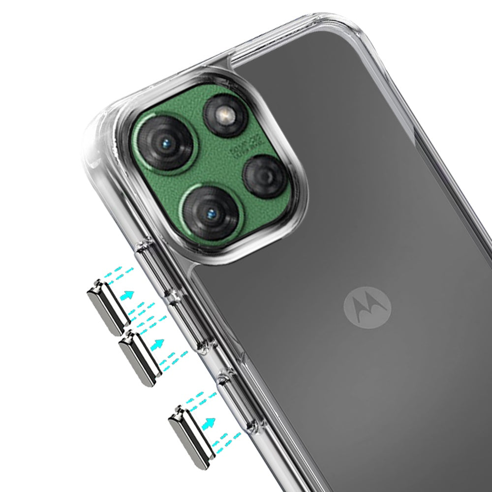 For Motorola Moto G Power 5G 2027 Shockproof Slim Crystal Clear Transparent Hybrid Cover with Enhanced Drop Protection Case Cover Transparent
