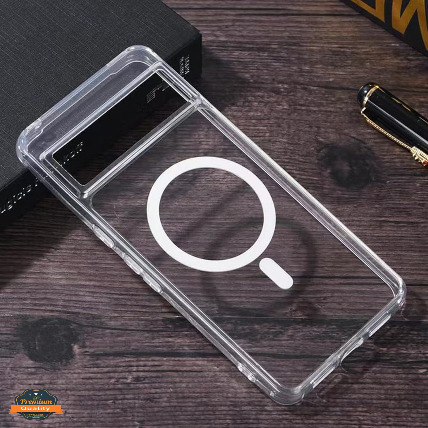 For Google Pixel 10A Hybrid Clear Case Compatible with MagSafe Shockproof Protective Transparent Back, Slim Fit, Wireless Charging Ready Case Cover Clear