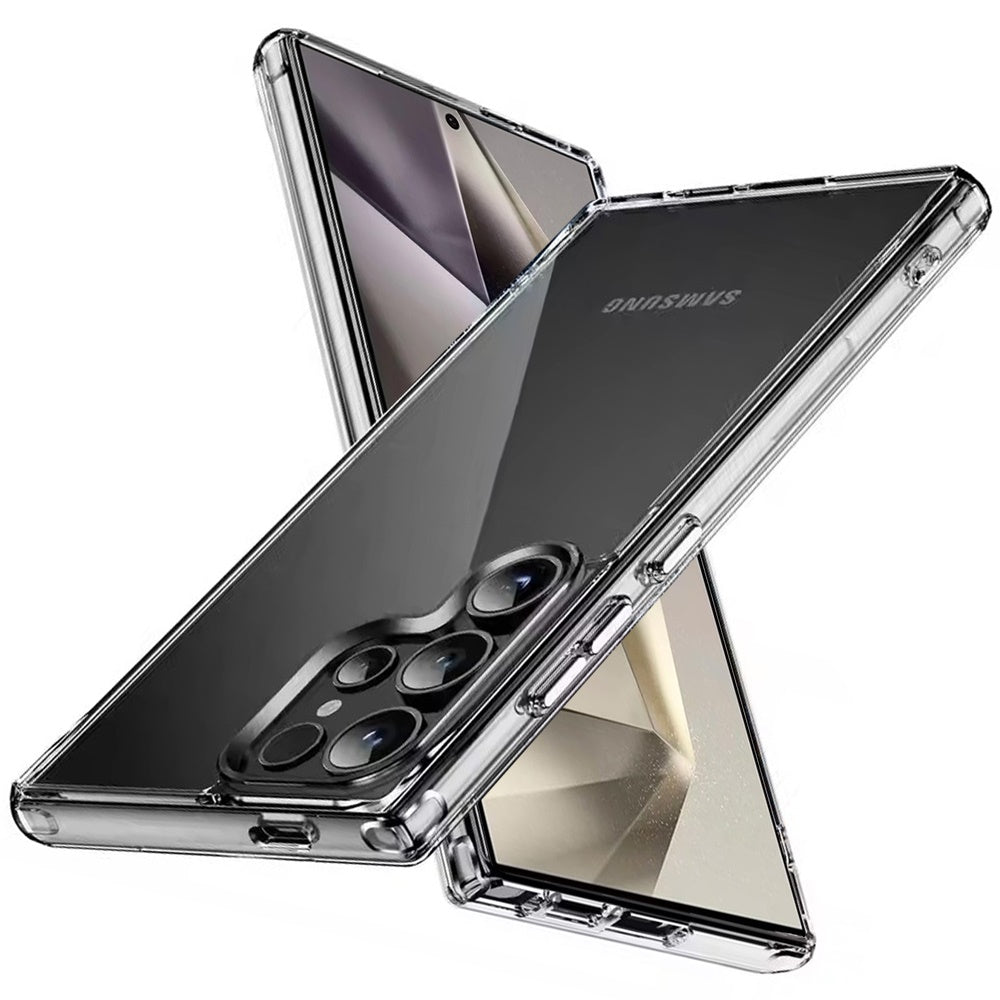 For Samsung Galaxy S25 Ultra Shockproof Slim Crystal Clear Transparent Hybrid Cover with Enhanced Drop Protection Case Cover Clear