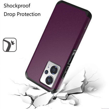 For Cricket Outlast 5G (2024) Slim Tough Strong Protection Shock Absorption Hybrid Dual Layer Hard PC + TPU Rubber Silicone Armor Case Cover