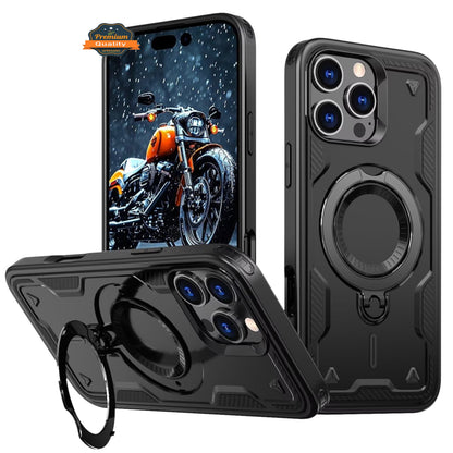 For Apple iPhone 17 AIR Ring Holder Military-Grade Shockproof, Magnetic Kickstand, Large Twisting Compatible with MagSafe Case Cover
